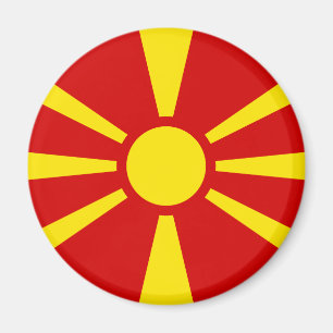 Macedonië-vlag Magnet Magneet