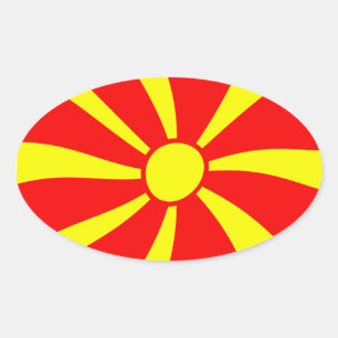 Macedonië Vlag Sticker