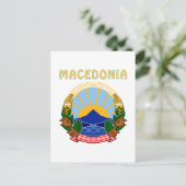 MACEDONIË wapenschild Briefkaart (Staand voorkant)