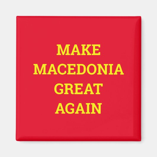 Macedonië weer geweldig magneet (Voorkant)