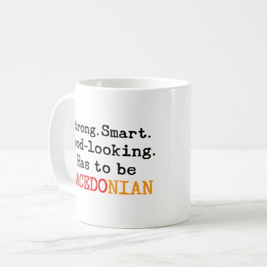 macedonisch sterk koffiemok (Voorkant links)