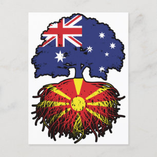 Macedonische Australische Australische boom Briefkaart