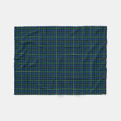 MacEwan Clan Royal Blue en Green Tartan Fleece Deken (Voorkant (Horizontaal))