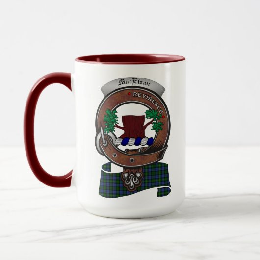 MacEwan/MacEwen Clan Badge Combo15oz Mok (Links)