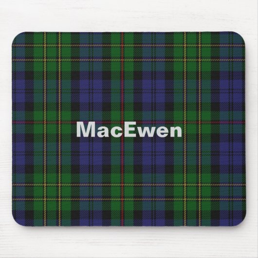 MacEwen Aangepaste Tartan Muismat (Voorkant)