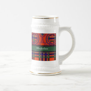 Macfarlane clan Pset Scottish tartan Bierpul