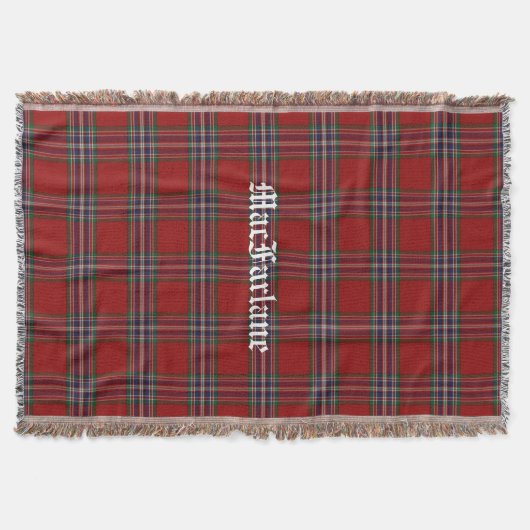 MacFarlane Clan Tartan heeft een aangepaste wand Deken (Voorkant)