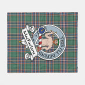 MacFarlane Jacht Moderne Clan Badge Tartan Plaid Fleece Deken (Voorkant (Horizontaal))