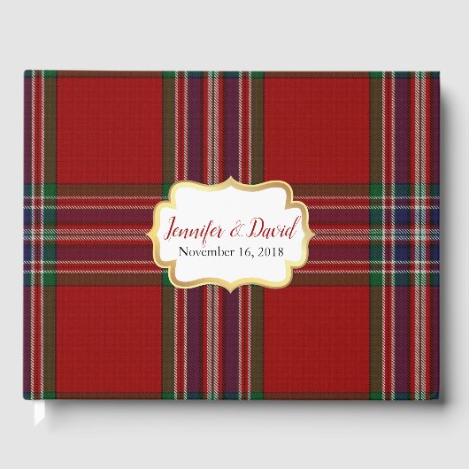 MacFarlane Pset Wedding Guest Book Gastenboek (Voorkant)