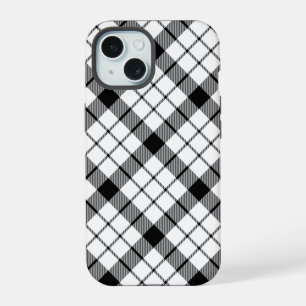 MacFarlane tartan carreaux noir blanc