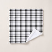 MacFarlane tartan noir blanc plaid (Gant de toilette)