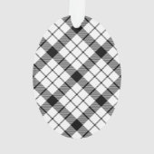 MacFarlane tartan noir blanc plaid (dos)
