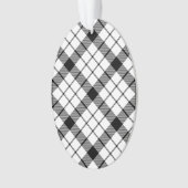 MacFarlane tartan noir blanc plaid (devant)