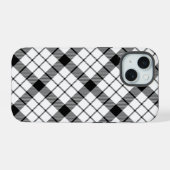 MacFarlane tartan noir blanc plaid (Verso Horizontal)