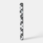 MacFarlane tartan noir blanc plaid (Côté gauche)