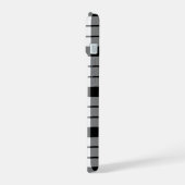 MacFarlane tartan noir blanc plaid (Côté gauche)