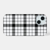 MacFarlane tartan noir blanc plaid (Verso Horizontal)