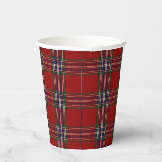 MacFarlane Tartan Plaid Papier Cups Papieren Bekers (Rechts)