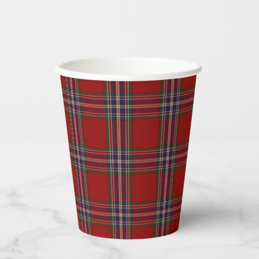 MacFarlane Tartan Plaid Papier Cups Papieren Bekers (Voorkant)
