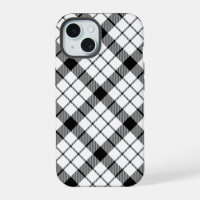 MacFarlane tartan zwart wit geruit