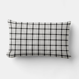MacFarlane tartan zwart wit ruit Kussen