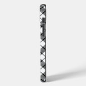 MacFarlane tartan zwarte witte vlecht Case-Mate iPhone Case (Achterkant / Links)