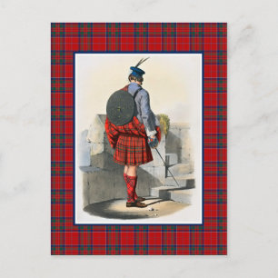 MacGillivray  Illustratie Tartan Lijst Briefkaart