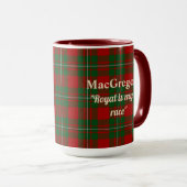 MacGregor Clan Badge & Tartan Mok (Voorkant rechts)