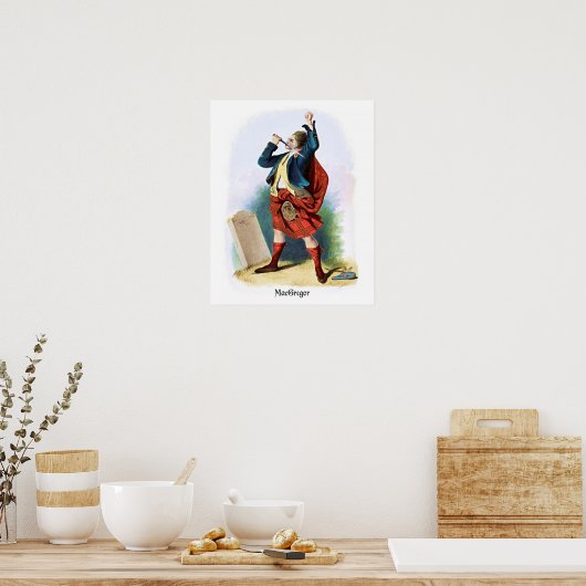 MacGregor Clan Gregor door R. McIan Poster (Keuken)