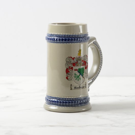 MacGregor Coat of Arms Stein / MacGregor Stein Bierpul (Voorkant rechts)