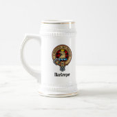 MacGregor Crest over Rob Roy Tartan Beer Stein Bierpul (Links)