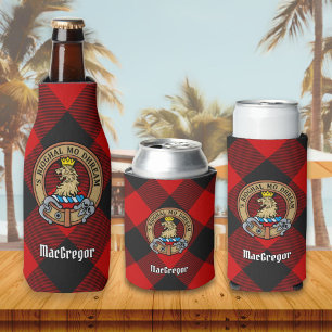MacGregor Crest over Rob Roy Tartan Bottelaar Flesjeskoeler