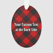 MacGregor Crest over Rob Roy Tartan Ornament (achterkant)