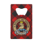 MacGregor Crest sur Rob Roy Tartan (Devant)