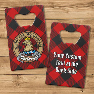 MacGregor Crest sur Rob Roy Tartan