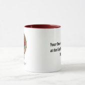 MacGregor Crest sur Rob Roy Tartan Mug (Centre)