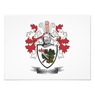 MacGregor Family Crest Coat of Arms Foto Afdruk