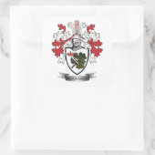 MacGregor Family Crest Coat of Arms Vierkante Sticker (Tas)