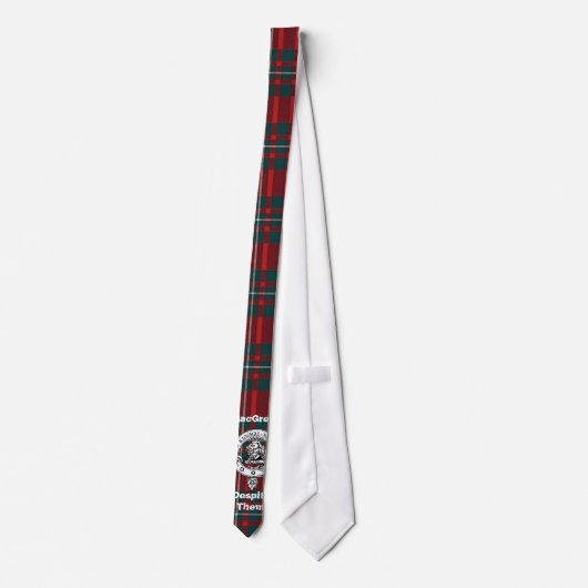 MacGregor Mannen Silky Polyester Stropdas met Badg (Achterkant)