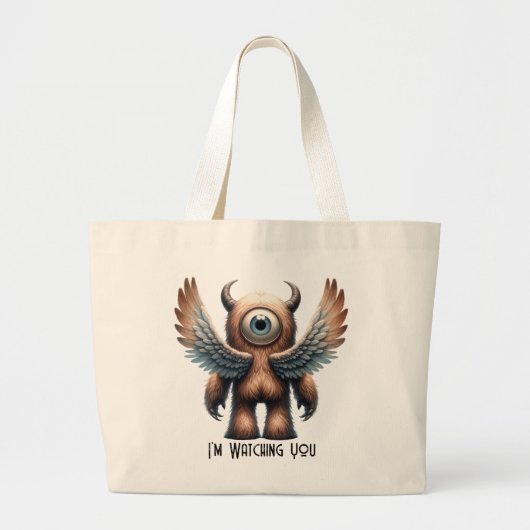MacGregor - Monster met één oog - Aangepaste Canva Grote Tote Bag (Voorkant)