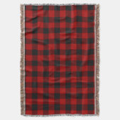 MacGregor | Rob Roy | Buffalo Pset Red Tartan Deken (Voorkant Verticaal)