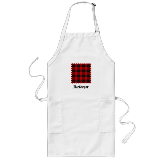 MacGregor Rob Roy Tartan Apron Lang Schort (Voorkant)