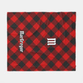 MacGregor Rob Roy Tartan Fleece Blanket Deken (Voorkant (Horizontaal))