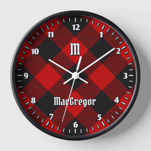 MacGregor Rob Roy Tartan Grande horloge (Recto)