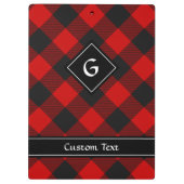 MacGregor Rob Roy Tartan Klembord (Achterkant)