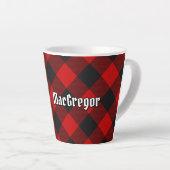 MacGregor Rob Roy Tartan Latte Mug (Angle droit)