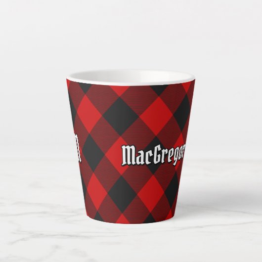MacGregor Rob Roy Tartan Latte Mug (Devant)