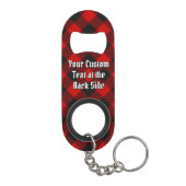 MacGregor Rob Roy Tartan Sleutelhanger Bottle Open Mini Flessenopener (Achterkant)