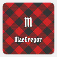 MacGregor Rob Roy Tartan Square Sticker