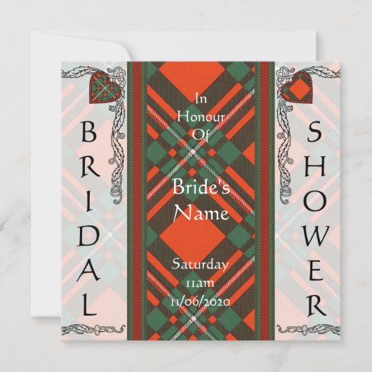 MacGregor Scottish Tartan Kaart (Voorkant)